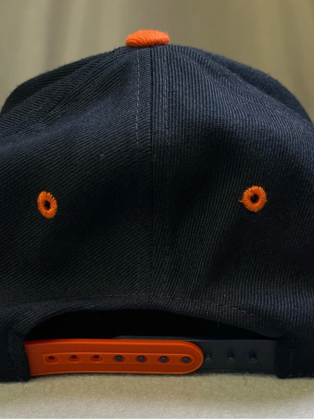 Zephyr Kids Snapback Hat - Navy & Orange